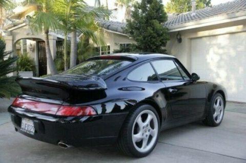 1995 Porsche 911 Carrera 2, Rare Black on Black With Turbo Tail and Turbo Wheels for sale