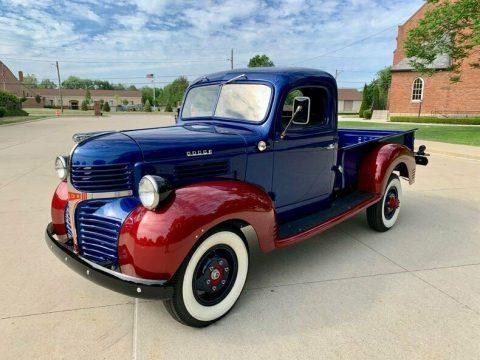 1946 Dodge 3/4 Ton Pickup, Blue &amp; Red Pickup Truck [Over the top build] for sale
