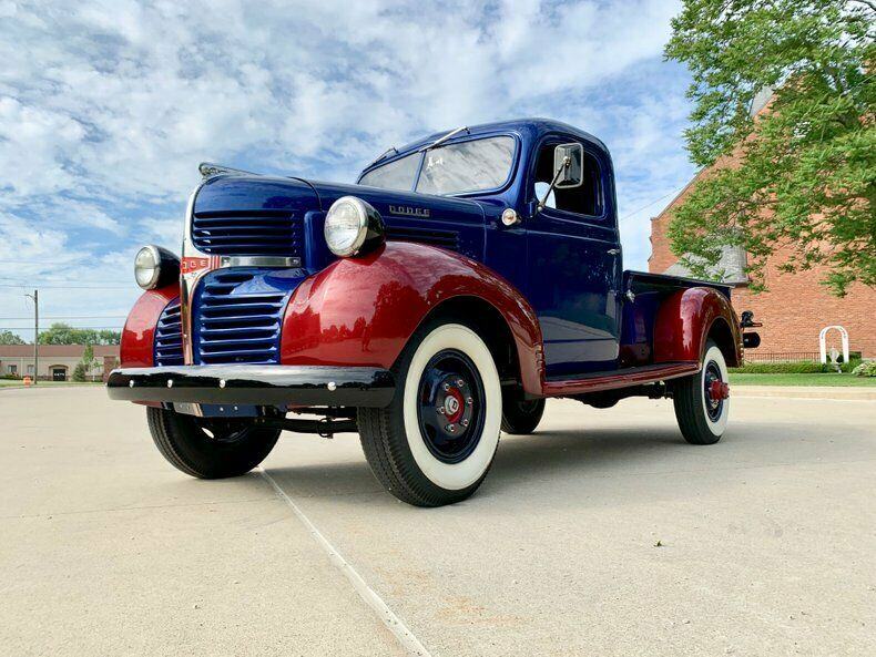1946 Dodge 3/4 Ton Pickup, Blue & Red Pickup Truck [Over the top build]