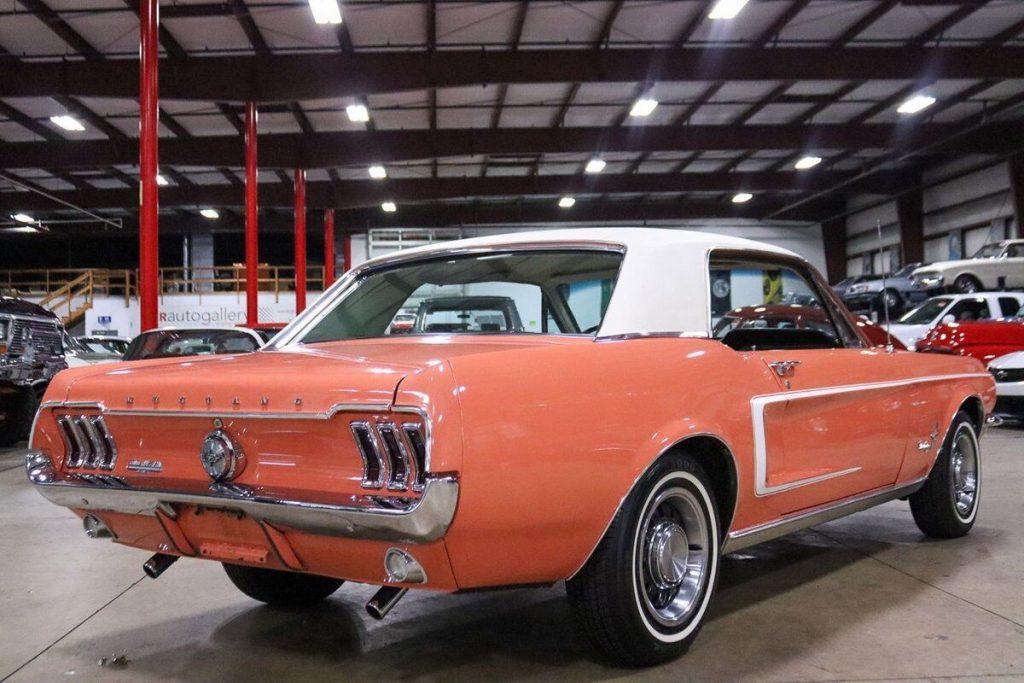 1968 Ford Mustang 30731 Miles Eastertime Coral Coupe 289ci V8 Automatic