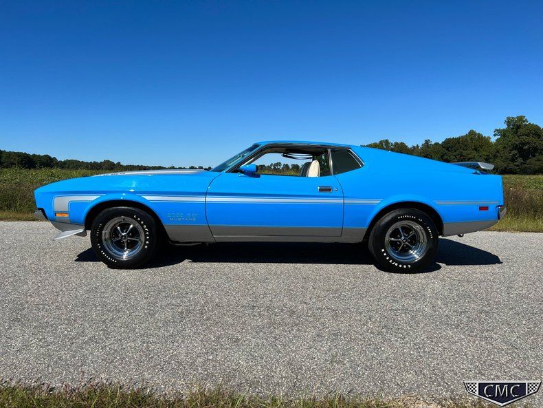 1970 Ford Mustang Boss 351 4SPD Grabber Blue White Interior Window Sticker Restored