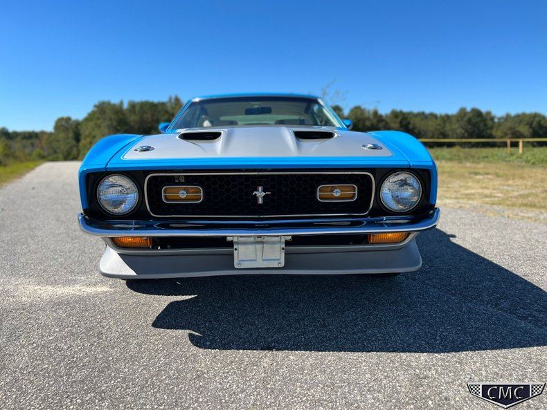 1970 Ford Mustang Boss 351 4SPD Grabber Blue White Interior Window Sticker Restored