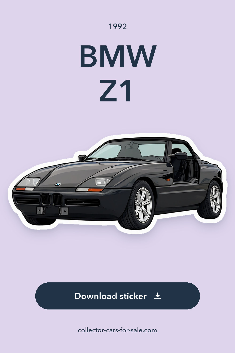 1992 BMW Z1 sticker preview