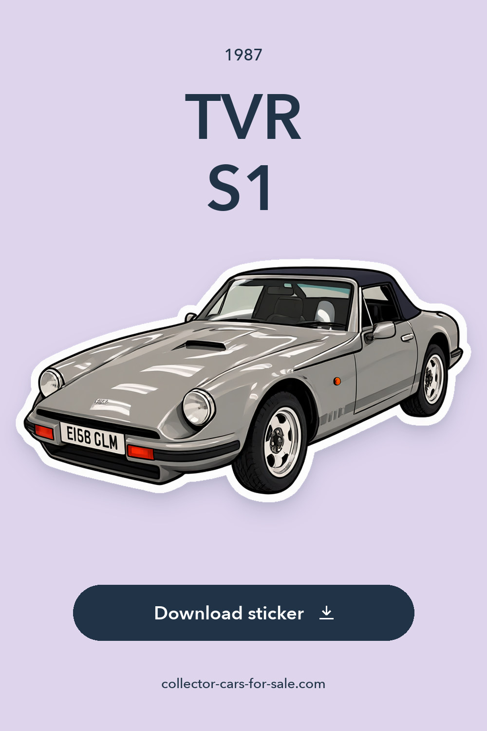 1987 TVR S1 sticker preview