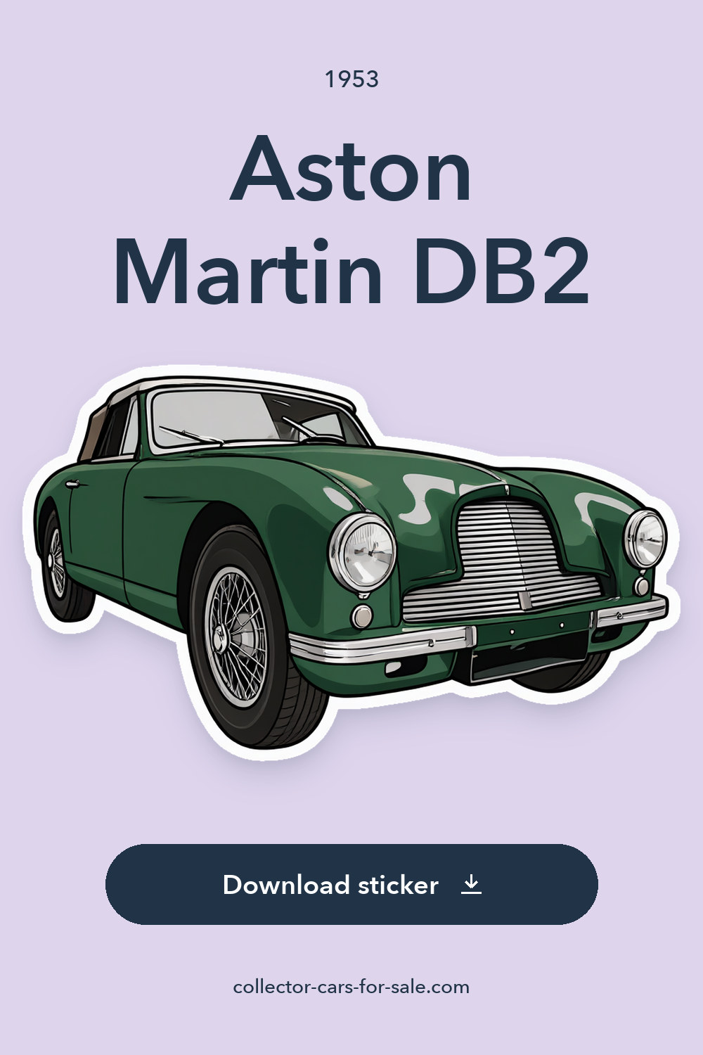 1953 Aston Martin DB2 sticker preview