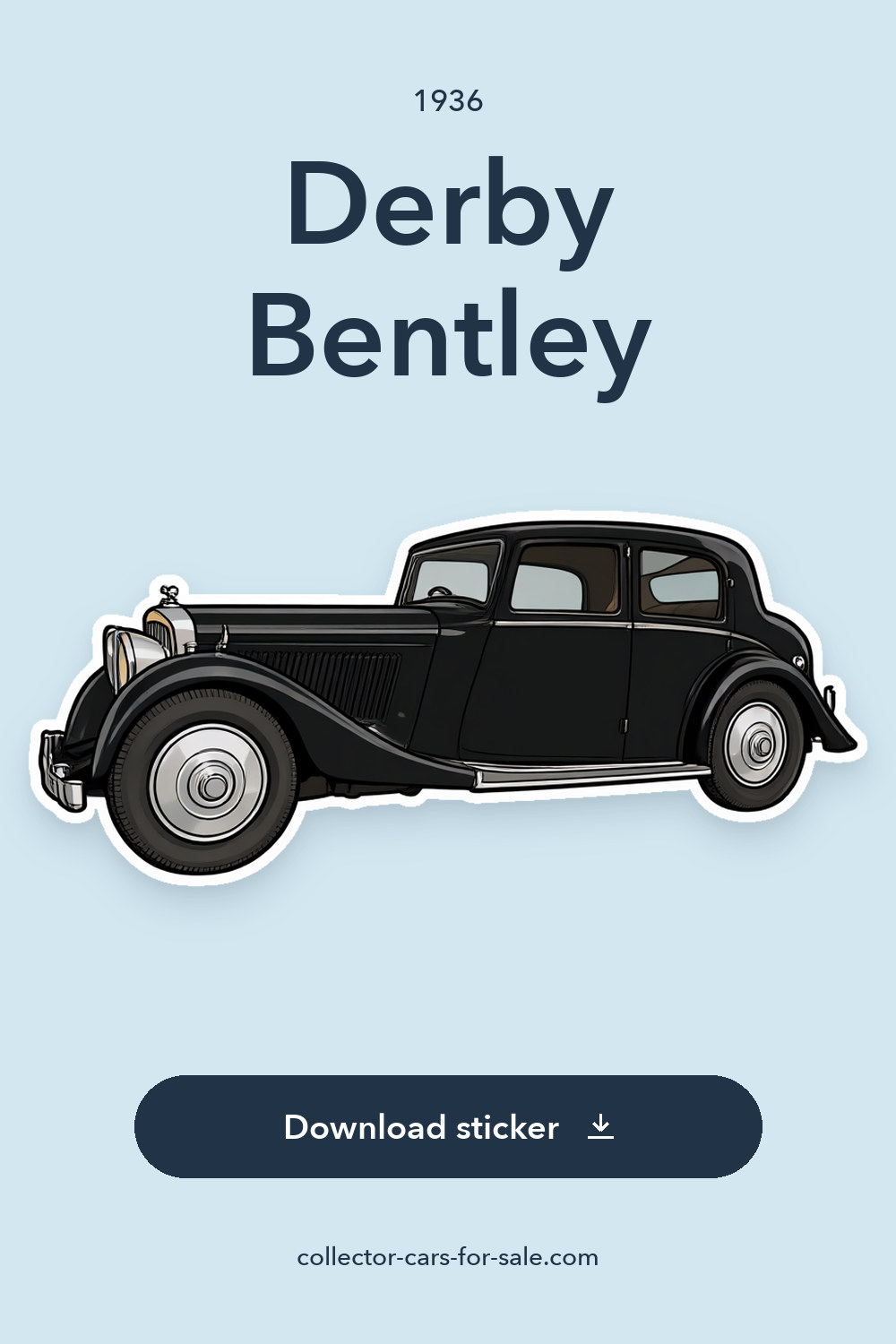 1936 Derby Bentley sticker preview
