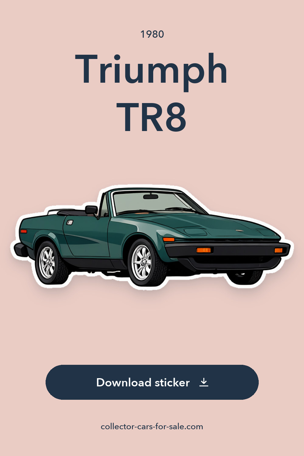 1980 Triumph TR8 sticker preview