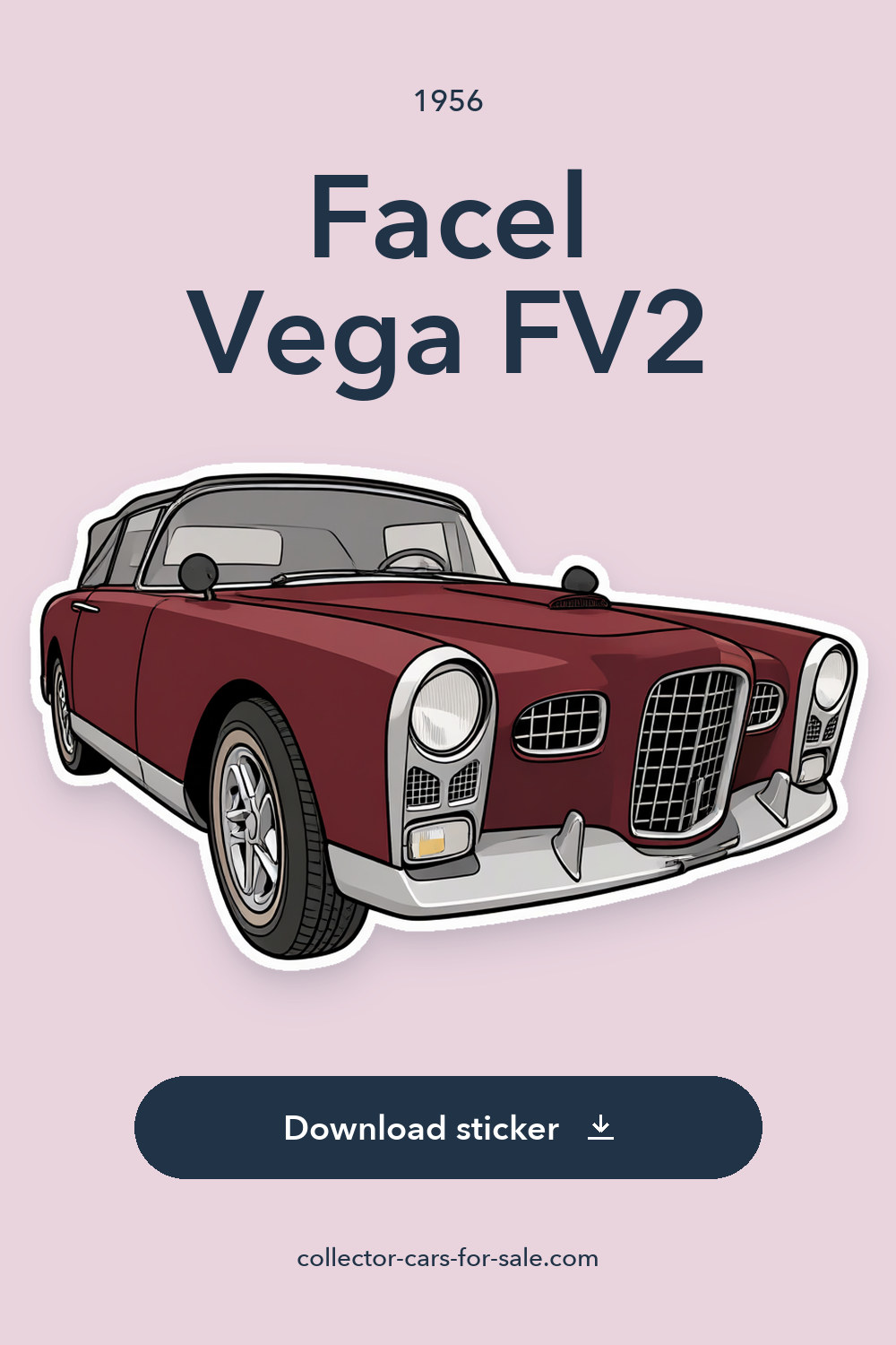 1956 Facel Vega FV2 sticker preview