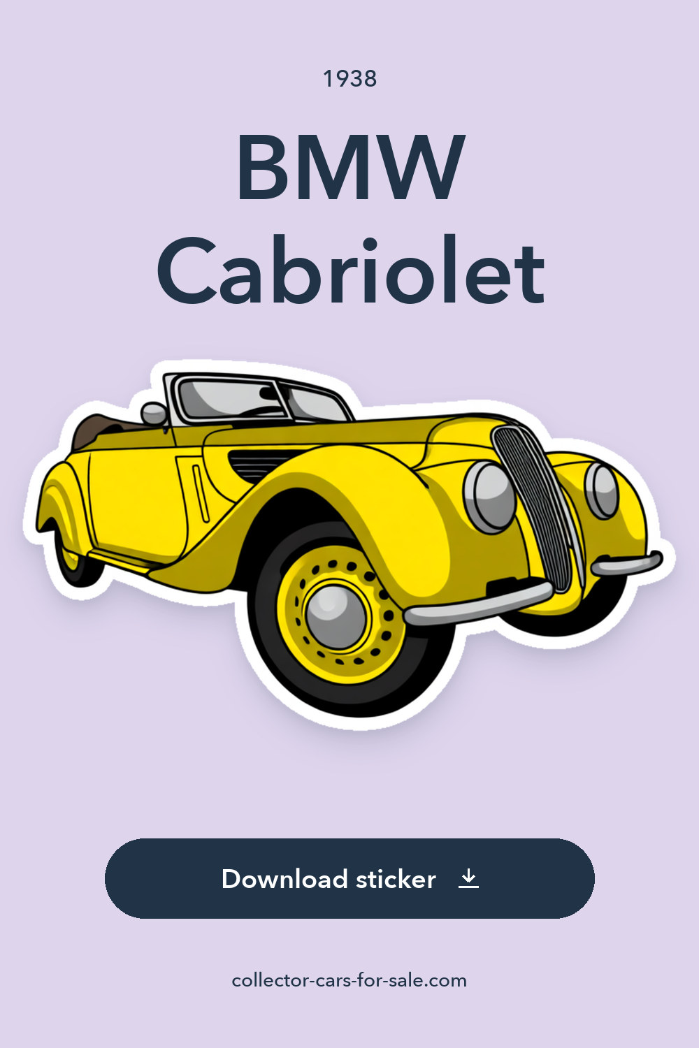 1938 BMW Cabriolet sticker preview
