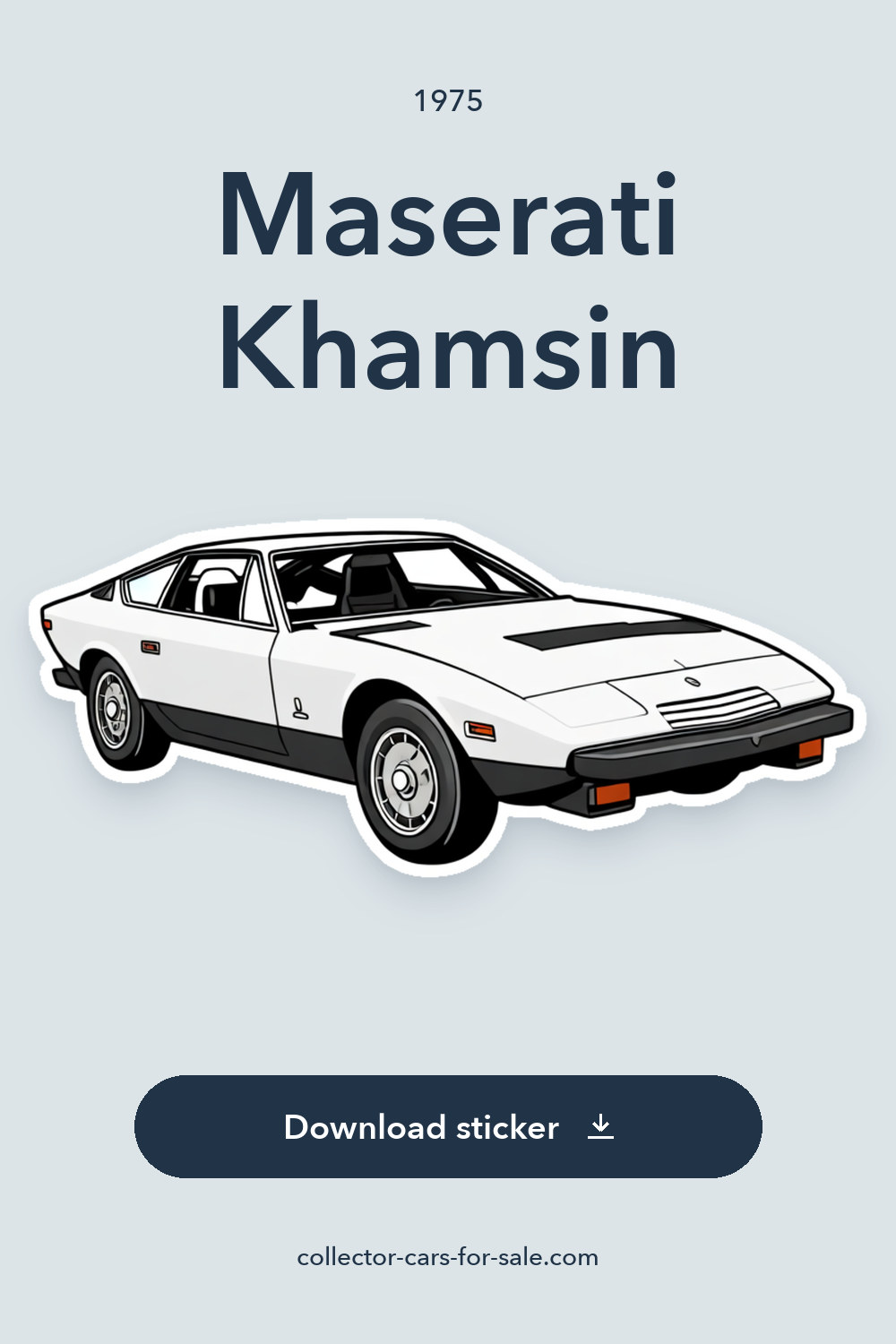 1975 Maserati Khamsin sticker preview
