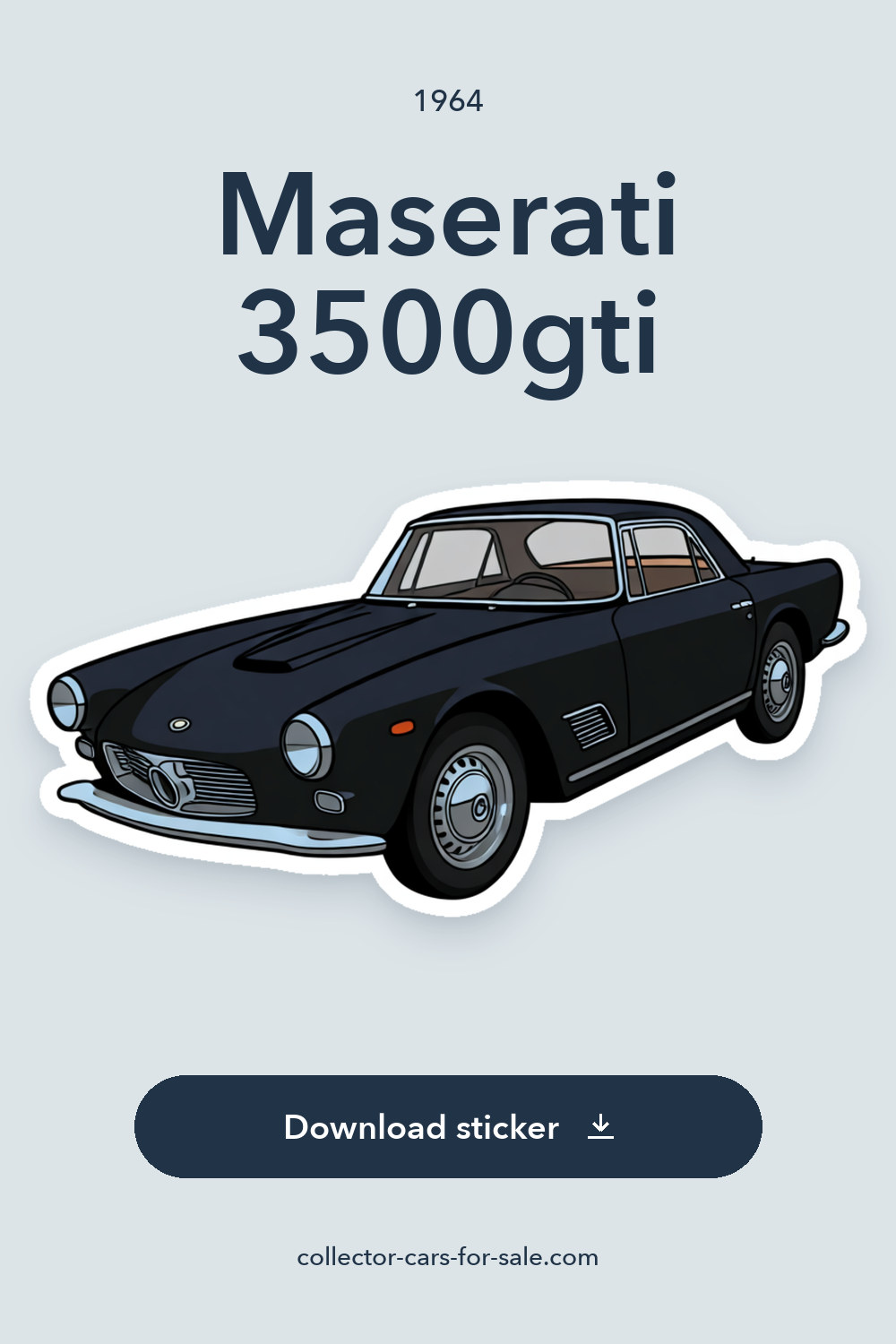 1964 Maserati 3500gti sticker preview