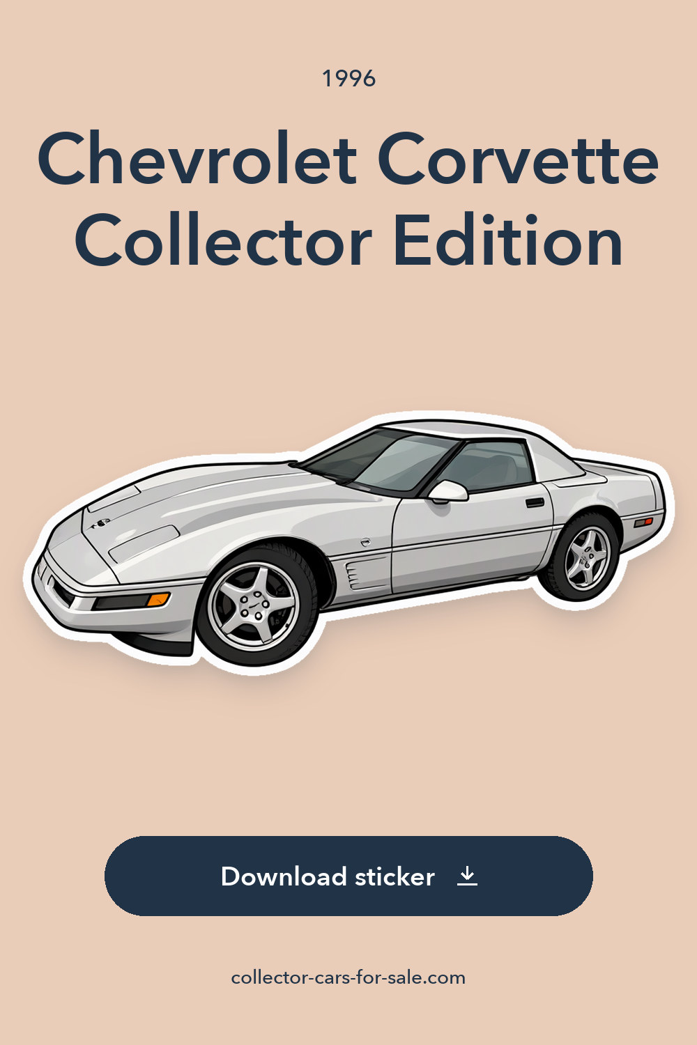 1996 Chevrolet Corvette Collector Edition sticker preview