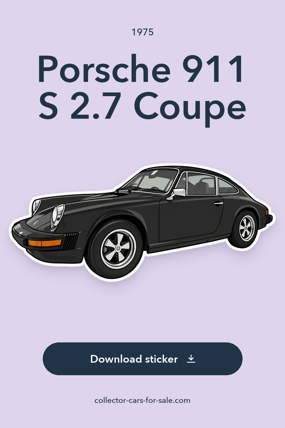 1975 Porsche 911 S 2.7 Coupe | Spectacular Original Condition sticker preview